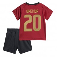 Maglia Calcio Belgio Lois Openda #20 Prima Divisa Bambino Europei 2024 Manica Corta (+ pantaloncini)